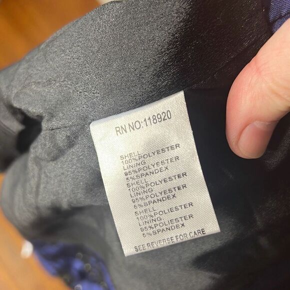 Lucy Paris Blue/Black Jacquard Vest Top NWT Size Medium - Picture 4 of 6